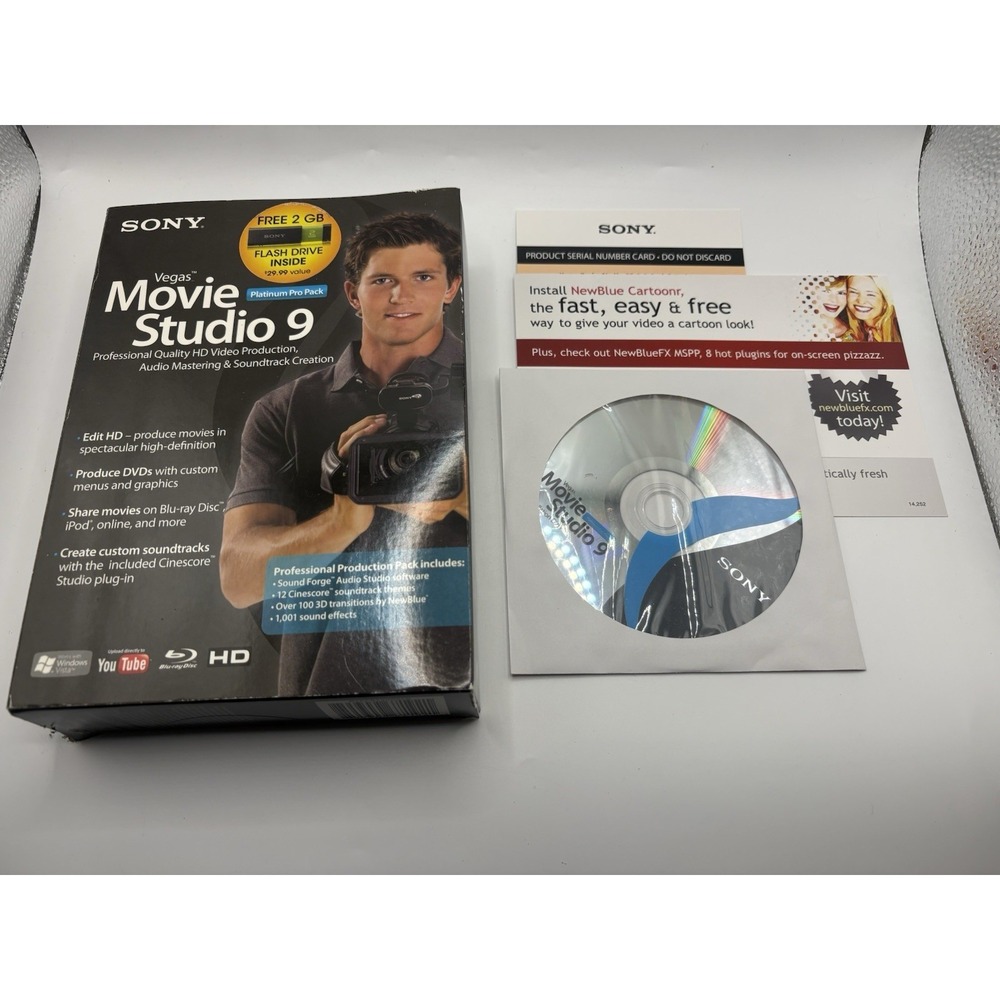 Sony Vegas Movie Studio 9 Platinum Edition Video & Soundtrack Software